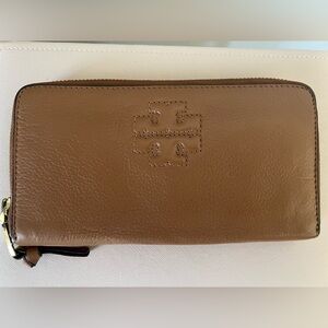 Tory Burch Brown Leather Wallet